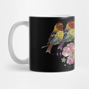 birds with roses Mug